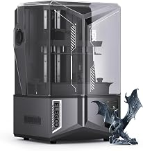 ELEGOO Saturn 4 Ultra 16K Resin 3D Printer with 10" 16K Mono LCD and Flip-up Lid, Smart Tank Heating at 30 °C, 150mm/h High Speed Printing, Large Printing Size of 8.33 × 4.66 × 8.66 Inches