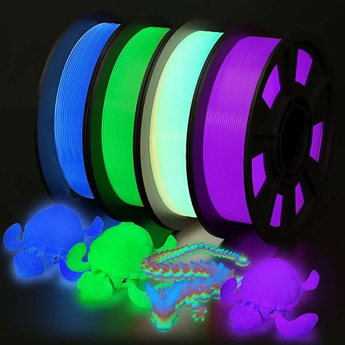 YOUSU 3D Printer Filament Bundle, Glow in The Dark Filament Multicolor — Our hands-on testing setup for bambu lab p1s review