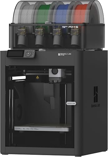 Bambu Lab P1S Combo, P1S 3D Printer and AMS, Support Up to 16 Colors/M — Our recommended configuration for best results