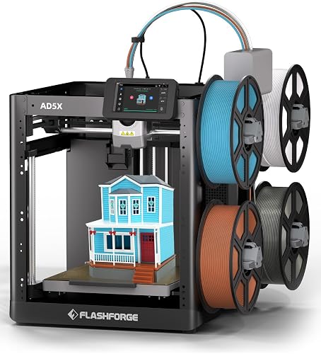 FLASHFORGE AD5X Multi-Color 3D Printer 4 Colors with IFS, Fully Auto L — Real-world performance testing in action