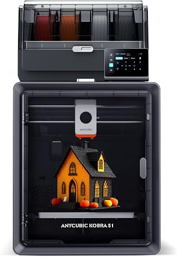 Anycubic Kobra S1 Combo Multi-Color 3D Printer, Fast 600mm/s Printing — Real-world performance testing in action