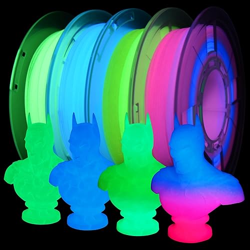 RAMBERY Glow in The Dark 3D Printer Filament Bundle Multicolour Blue R — Real-world performance testing in action