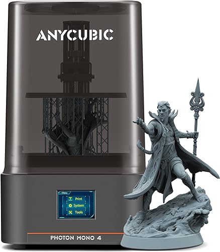 ANYCUBIC 10K Resin 3D Printer, Photon Mono 4 LCD 3D Printer with 7-inc — Build quality and design details up close