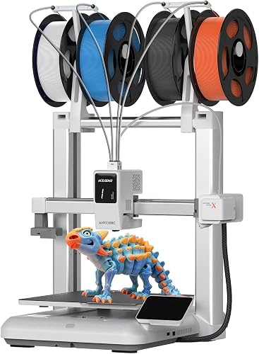 Anycubic Kobra X Multicolor 3D Printer, Easy Setup with Native 4-Color — Our hands-on testing setup for 3d printer buying guide fo