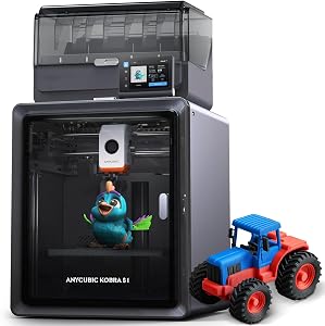 Anycubic Kobra S1C Multi-Color 3D Printer with Active Filament Drying, 600mm/s High Speed 
