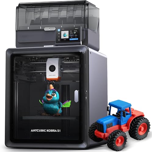 Anycubic Kobra S1C Multi-Color 3D Printer with Active Filament Drying, — Real-world performance testing in action