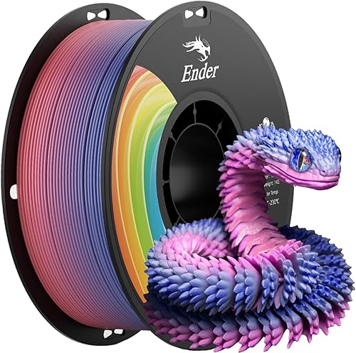 Creality 3D Printer Filament 1.75mm, Rainbow Upgrade PLA+ Filament Str — Build quality and design details up close