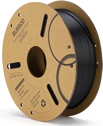 ELEGOO PLA Filament 1.75mm Black 1KG, 3D Printer Filament Dimensional — Our recommended configuration for best results