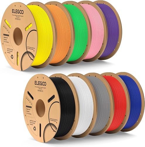 ELEGOO PLA Plus Filament Bundle 10KG, 1.75mm PLA+ Tough 3D Printer Fil — Real-world performance testing in action