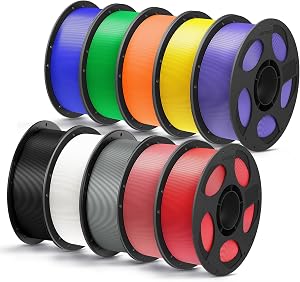 ANYCUBIC PLA Plus (PLA+), 3D Printer Filament 1.75mm Bundle, High Toughness, 1KG Spool, Bl