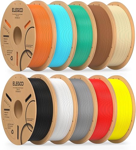 ELEGOO PLA Filament Bundle 10KG, 1.75mm 3D Printer Filament Dimensiona — Build quality and design details up close