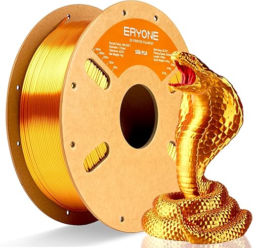 ERYONE Silk PLA Filament for 3D Printer 1.75mm +/- 0.03mm, Shiny Filam — Build quality and design details up close