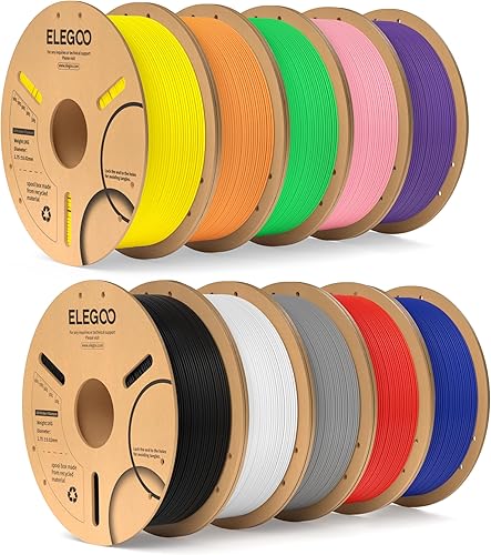ELEGOO PLA Filament Bundle 10KG, 1.75mm 3D Printer Filament Dimensiona — Real-world performance testing in action