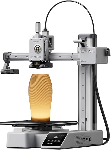 Bambu Lab A1 mini 3D Printer + LED Lamp Kit, Set Up in 20 Mins, High Speed & Precision, Full-Auto Ca