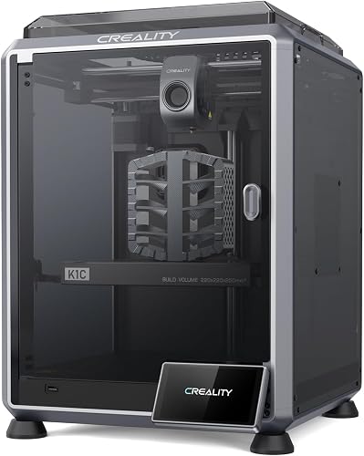 Creality K1C 3D Printer, 600mm/s High-Speed Auto Leveling Clog-Free Robust Direct Extruder K1 SE Upgraded 3D Printer with AI Camera 300°C Printing Silent Mode Support Carbon Fiber Filaments