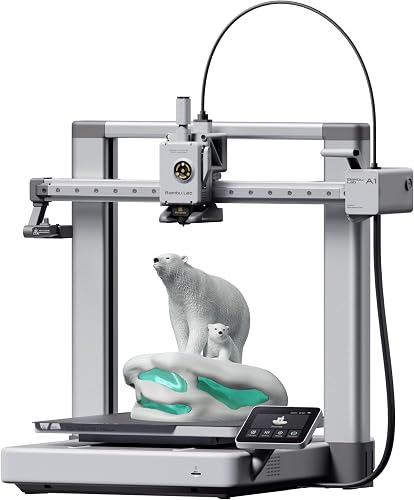 Bambu Lab A1 3D Printer, Support Multi-Color 3D Printing, High Speed & Precision, Full-Auto Calibrat