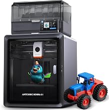 Anycubic Kobra S1C Multi-Color 3D Printer with Active Filament Drying, 600mm/s High Speed CoreXY 3D Printer, Fully Enclosed & Auto Leveling, 4-Color Printing Bulit-in, Smart APP Control