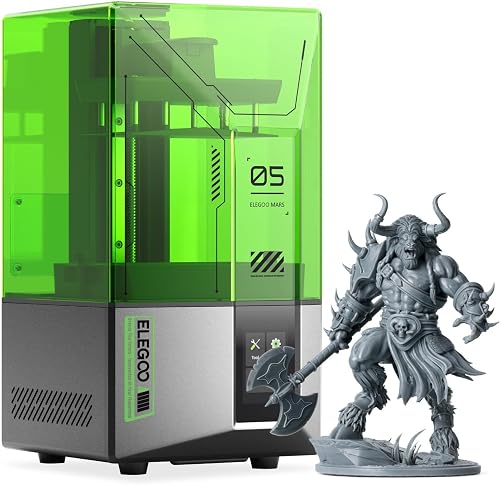 ELEGOO Mars 5 Resin 3D Printer with 4K Mono LCD,Automatic Leveling, De — Manufacturer product photo — best 3d printer for warhamme
