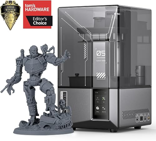 ELEGOO Mars 5 Ultra 9K MSLA Resin 3D Printer, Smart Mechanical Sensor, Fast Printing Up to 150mm/h, AI Camera, WiFi Cluster Printing, Automatic Leveling, Large Printing Size 6.04 <em> 3.06 </em> 6.49 inch